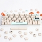 Plastic 104+33 XDA-like Profile Keycap Set Cherry MX PBT Dye-subbed for Mechanical Gaming Keyboard